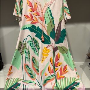 Spartina 449 Pink and Green Patterned Top